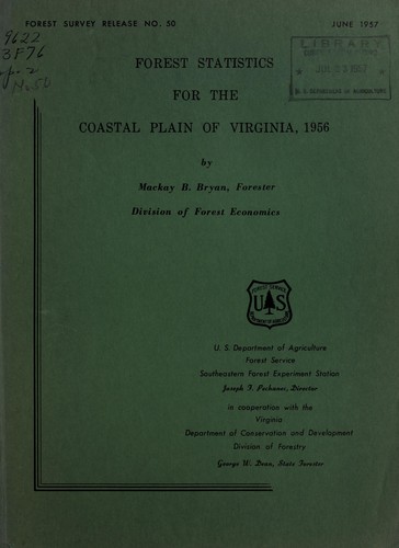 Forest statistics for the coastal plain of Virginia, 1956