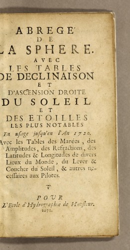 Abregé de la sphere
