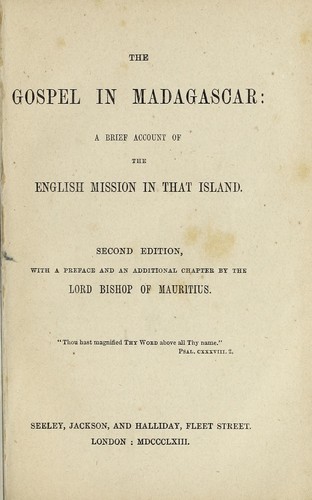 Gospel in Madagascar