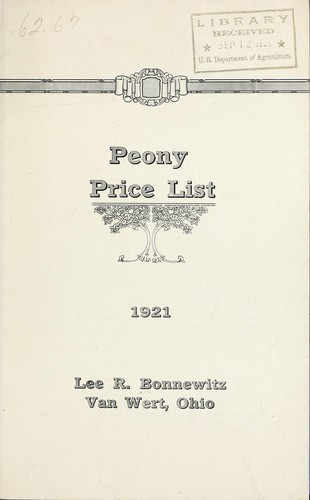 Peony price list