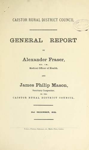 [Report 1925]