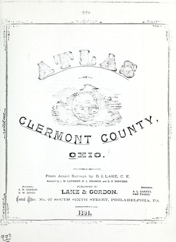 Atlas of Clermont County, Ohio