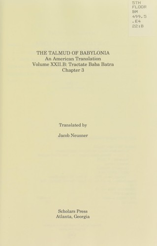 Tractate Baba batra