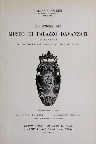 Collezione del Museo di Palazzo Davanzati in Firenze