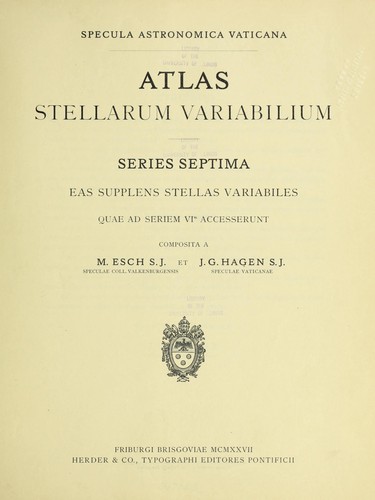 Atlas stellarum variabilium