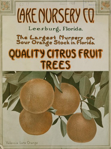 Catalogue of Lake Nursery Co., incorporated