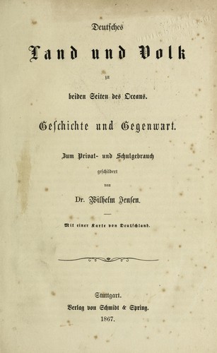 Deutsches Land und Volk zu beiden Seiten des Oceans