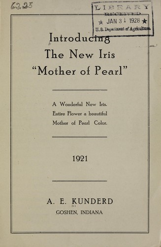 Introducing the new iris, "mother of pearl"