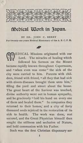 Medical work in Japan