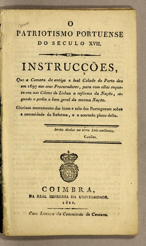 O patriotismo portuense do seculo XVII