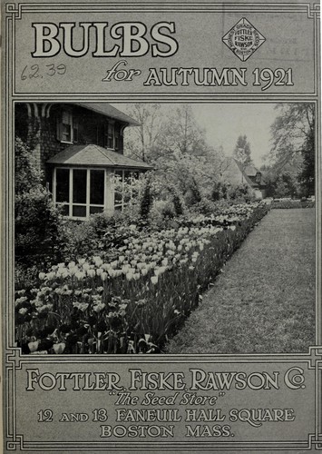 Bulbs for autumn planting 1921