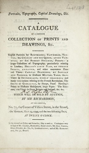 Portraits, topography, capital drawings, &c
