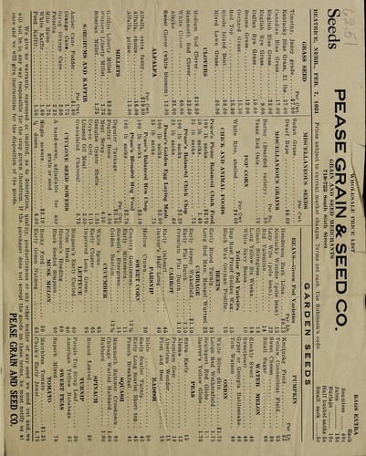 Wholesale price list