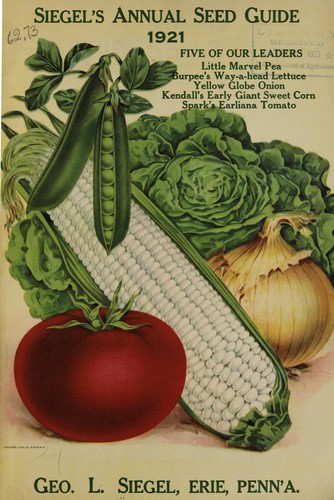 Siegel's annual seed guide 1921