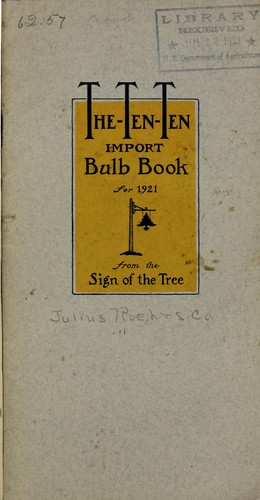 The ten-ten import bulb book for 1921