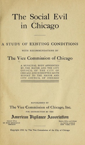 The social evil in Chicago