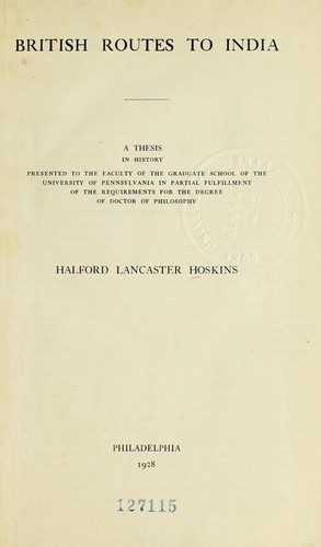 British routes to India