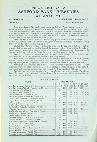 Price list