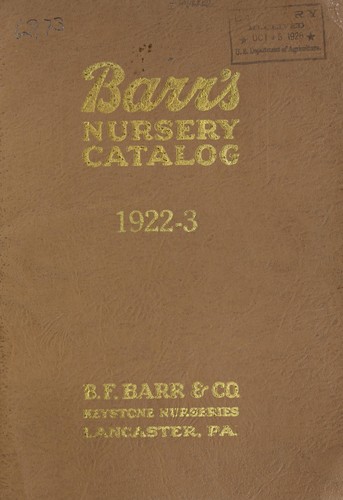 Barr's nursery catalog