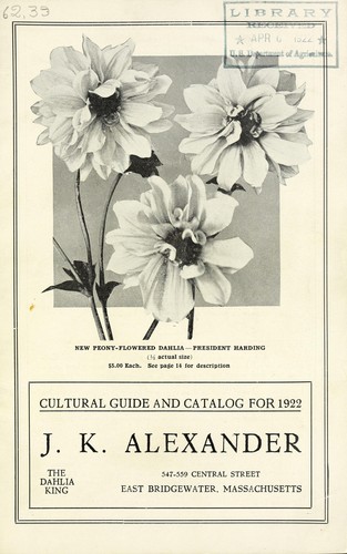 Cultural guide and catalog for 1922