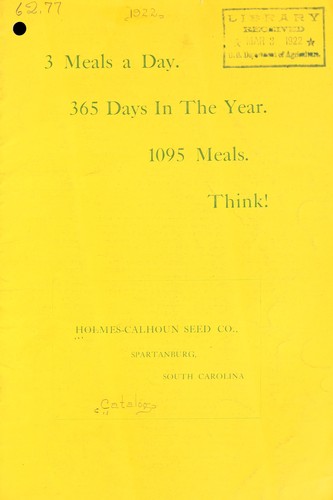 Holmes-Calhoun Seed Co. [catalog]