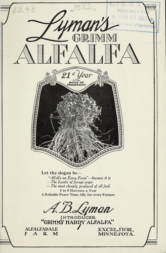 Lyman's grimm alfalfa