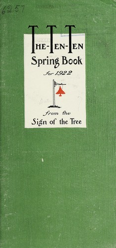 The ten-ten spring book for 1922