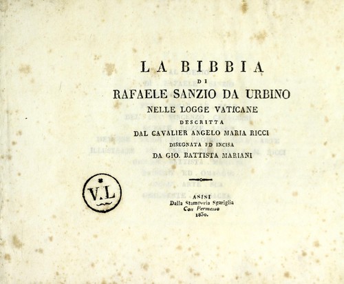 La bibbia di Rafaele Sanzio da Urbino nelle Logge Vaticane
