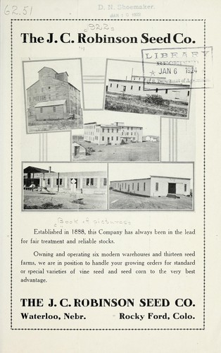 The J.C. Robinson Seed Co. [book of pictures]