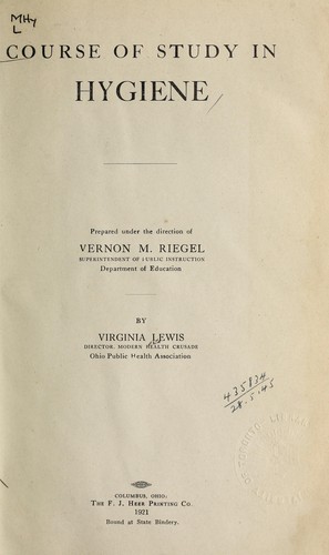 Course of study in hygiene