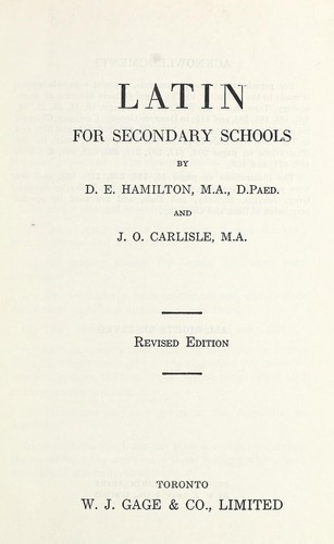 Latin for secondary schools