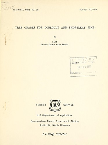 Tree grades for loblolly and shortleaf pine