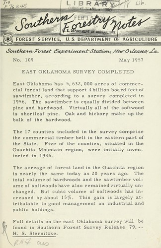 Southern forestry notes
