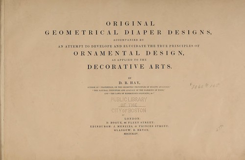 Original geometrical diaper designs