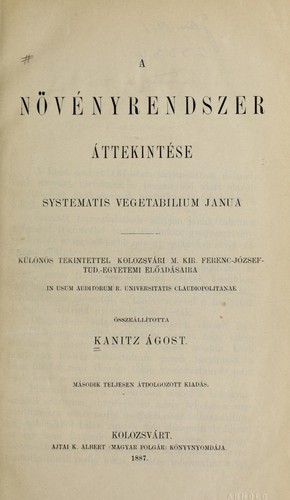 A no ve nyrendszer a ttekinte se =