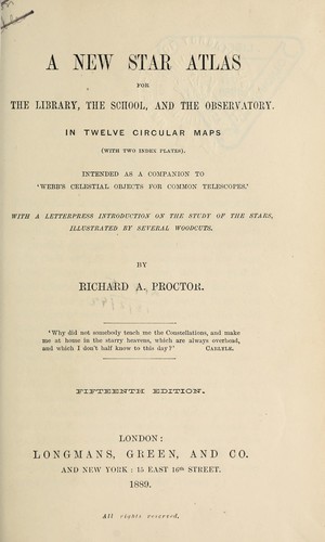 A new Star atlas for the library, the school and the observatory