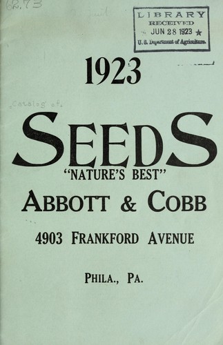 1923 seeds