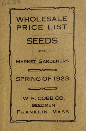 Wholesale price list
