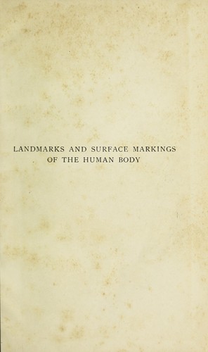Landmarks and surface markings of the human body