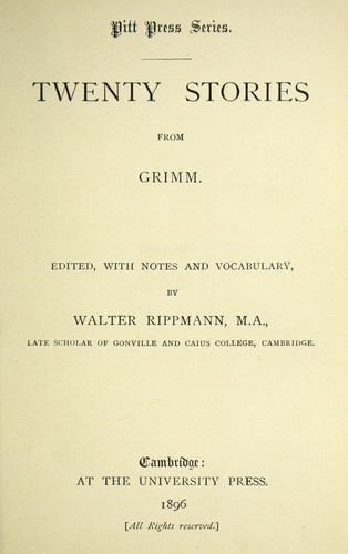 Twenty stories from Grimm