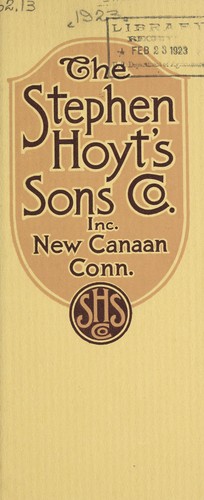 The Stephen Hoyt's Sons Co., Inc. [catalog]
