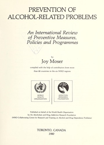 Prevention of Alcohol-Related Problems