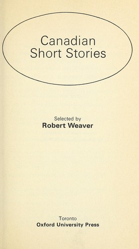 Canadian short stories