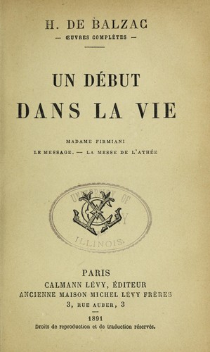Un debut dans la vie