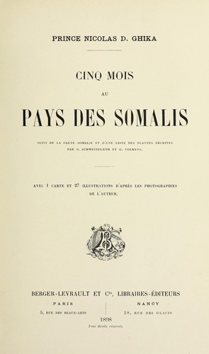 Cinq mois au pays des Somalis