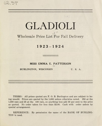 Gladioli
