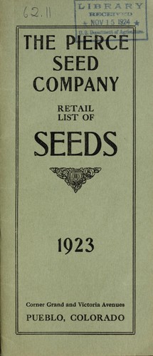 Retail price list of seeds