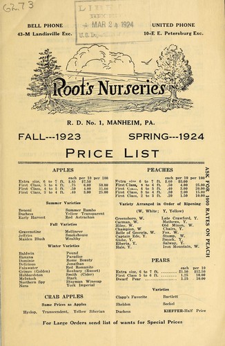 Price list