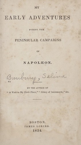 My early adventure during the peninsular campaigns of Napoleon