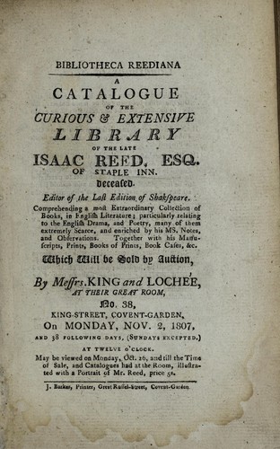 Bibliotheca Reediana